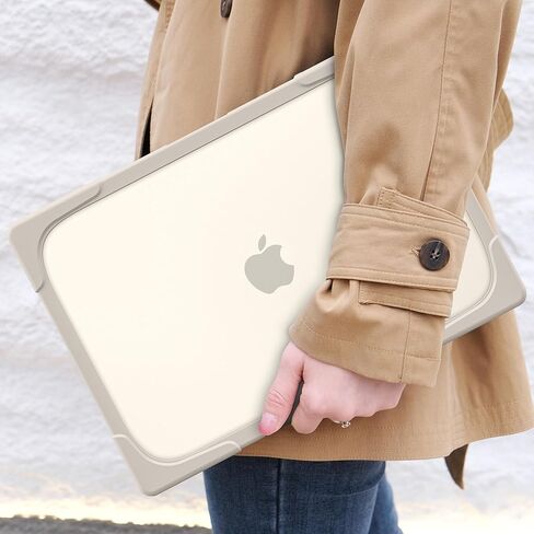 حافظة DONGKE لجهاز MacBook Pro 13 بوصة 2023 2022 2021 2020 A2338 M2 M1 A2289 A2251 مع شريط اللمس ومعرف اللمس، هيكل صلب من البلاستيك المتين المقاوم للصدمات مع مسند قابل للطي، رمادي لافندر in Kuwait