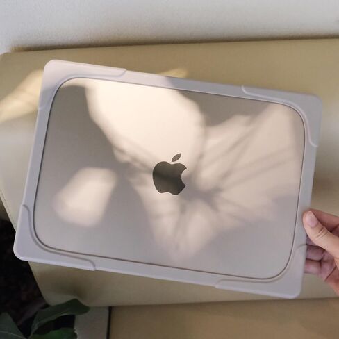 حافظة DONGKE لجهاز MacBook Pro 13 بوصة 2023 2022 2021 2020 A2338 M2 M1 A2289 A2251 مع شريط اللمس ومعرف اللمس، هيكل صلب من البلاستيك المتين المقاوم للصدمات مع مسند قابل للطي، رمادي لافندر in Kuwait