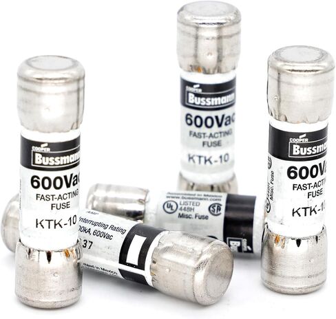 Digital Multimeter Fast Acting Replacement Fuse,KTK10 600V AC Voltage,10A AC Current,5PACK in Saudi Arabia