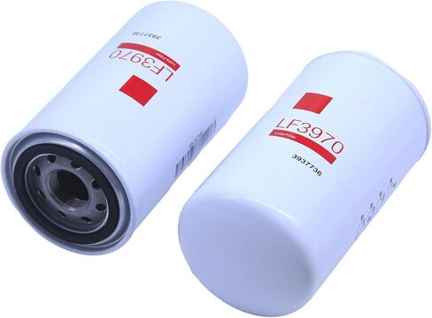 2 Pack of LF3970 Lube Oil Filter Replaces 3937736, 5404947, B7177, 57182MP, P550428, P551019, BT595, 14406393, LFP3970 Fits Cummins QSB 5.9L 6.7L, ISB Engine Ford Freightliner Kenworth Peterbilt in Saudi Arabia