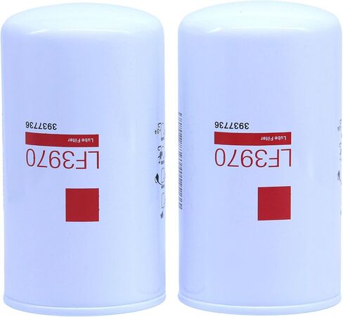 2 Pack of LF3970 Lube Oil Filter Replaces 3937736, 5404947, B7177, 57182MP, P550428, P551019, BT595, 14406393, LFP3970 Fits Cummins QSB 5.9L 6.7L, ISB Engine Ford Freightliner Kenworth Peterbilt in Saudi Arabia