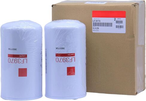 2 Pack of LF3970 Lube Oil Filter Replaces 3937736, 5404947, B7177, 57182MP, P550428, P551019, BT595, 14406393, LFP3970 Fits Cummins QSB 5.9L 6.7L, ISB Engine Ford Freightliner Kenworth Peterbilt in Saudi Arabia