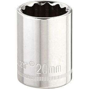 Crescent 1/2" Drive 12 Point Standard Metric Socket 20mm - CDS80N