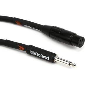 Roland Black Series HI-Z Microphone Cable, 20-Feet
