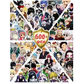 640 pcs Anime Mixed Vinyl Stickers, Cool Stuff for Adults and Kids