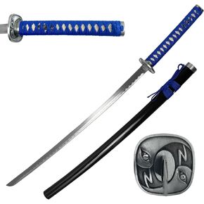 Anime 41" Fantasy Samurai Sword with Metal Tsuba Samurai Champloo Jin