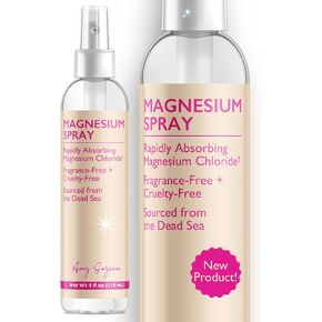 Amy Suzanne Magnesium Spray - Fragrance-Free Pure Magnesium Chloride Sourced from The Dead Sea - Fast-Absorbing, Vegan Topical Mist Magnesium Spray for Feet or Legs, 4 oz