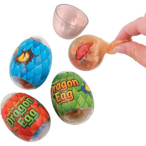Dinosaur in Slime Filled Plastic Eggs (Set of 12) Active Play Toys and Easter Egg Basket Ideas
