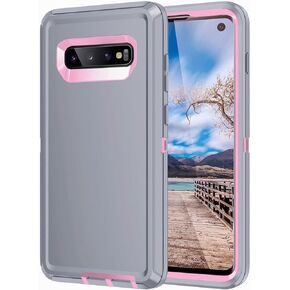 for Galaxy S10 Case,Heavy Duty Shockproof Dust/Drop Poof 3 Layers Full Bady Protection Rugged Cover for Galaxy S10 6.1 inch,Turquoise