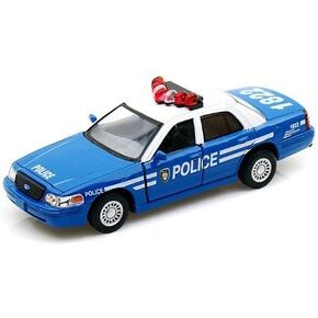 🚓 KiNSMART Ford Crown Victoria NYPD 5" 1:42 Scale Police Interceptor Car w/ Pullback Action 👮