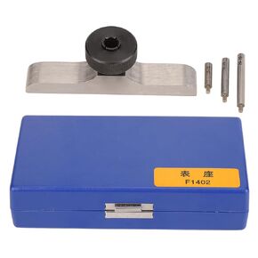 Depth Dial Indicator Base Depth Gauge Holder Stainless Steel Depth Micrometer Base Stand with 3 Pcs Extension Rods (63 * 17mm)