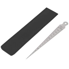 0-15mm 1pcs Stainless Steel Taper Feeler Gauge Ruler Hole Inspection Wedge Welding Rulers Hole Gap Measuring Tool Used in The Field of Taper and Welding Measurement