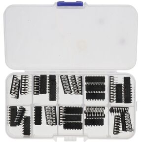 30 Types 74HCxx Series Logic IC, Integrated Circuit Si-Gate Inverter, High-Speed Logic Gates High-Speed Assortment Kit