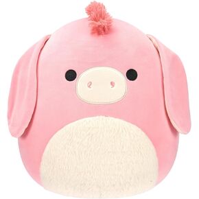 Squishmallows Original 12-Inch Maudie Pink Donkey with White Fuzzy Belly - Official Jazwares Plush