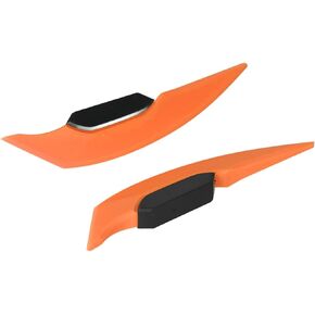 Motorcycle Winglet,1 Pair Motorcycle Side Winglet Aerodynamic Wing Spoiler Universal for Motorbike Electric Bikes (Black)