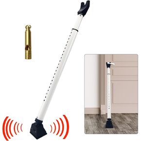 شريط أمان للباب 2 في 1 مع منبه وشريط أمان لقفل الباب المنزلق قابل للتعديل، منبه مسموع بقوة 120 ديسيبل، يمكن تعديله ليناسب معظم الأبواب المفصلية والمنزلقة، من أجل سلامة المنزل والشقة، ومضاد للسرقة in Kuwait