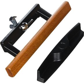 Wright Products - Surface Mounted Wooden Sliding Patio Door Latch Set, Aluminum - Sliding Glass Door Replacement Lock and Handle
