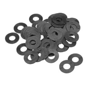 uxcell Nylon Flat Washers 18mm OD 6mm ID 1.5mm Thickness for Faucet Pipe Water Hose, Pack of 50