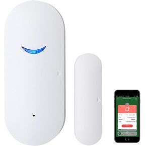 SEHOMY 1 Pack WiFi Door Sensor Alarm, Smart Door Open Contact Sensor Realtime APP Notification Compatible with Alexa Google Assistant, Home Security for Safety, Wireless Window Detector Burglar Alert