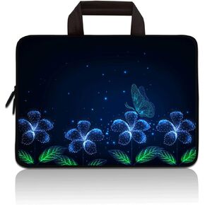 11 11.6 12.1 12.5 inch Laptop Carrying Bag Chromebook Notebook Ultrabook Bag Tablet Cover Neoprene Sleeve Fit Apple MacBook Air Samsung Google Acer HP DELL Lenovo Asus(Big Butterfly)