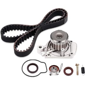 ECCPP Compatible for Timing Belt Kit including Timing Belt Water Pump tensioner bearing 2001 2002 2003 2004 2005 for Honda Civic