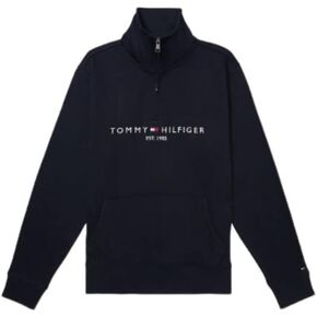 Tommy Hilfiger Men's Adaptive Logo Mockneck Sweatshirt With Extended Pull