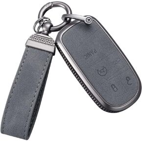 YO&YOYE for Jeep Key Fob Cover, Full Protection Key Case Shell Compatible with Jeep Smart Key 3 4 5 Buttons Protector, Black