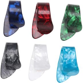 12pcs Guitar Plectrum Eleguitar Guitar Thumb Picks for Guitar Bass Picks Electric Guitar Picks Banjo Classical Dial Thumb Pick Guitar