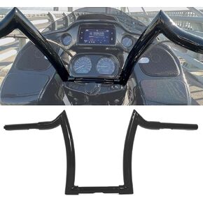 12" Rise 1.25" Chrome Ape Hanger Handlebar for Harley Sportster 883 1200 XL Softail FLST FXST Dyna, Road King 1994-2023, Road Glide 1998-2013