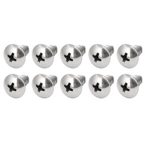Phillips Self Tapping Screws (M5x12mm) 20Pcs, 316 Stainless Steel Self-Drilling Screw - for House Maintenance and Woodworking