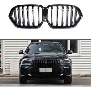 Front Grill/Grilles Kidney Grill Replacement for BMW X6 Series G06 2020-IN (Gloss Black)