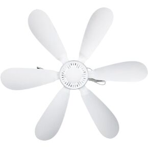 Mobestech 1 Set Usb Ceiling Fan for Camping Rechargeable Tent Fan Camping Canopy Tent Portable Tent Indoor Fan Micro Fan Tents Usb Ceiling Fan for Outdoor Small Ceiling Fan Hanging White Abs