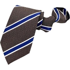 Brand Rertro neckties for men novelty stripe ties boys paisley champagne brown 3.15" width