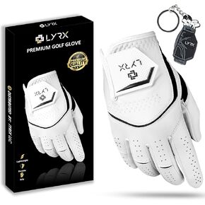 Pro Series Golf Glove-100% Cabretta Leather with Innovative Elastic Wristband for Peak Performance on The Green