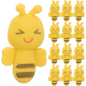 NUOBESTY 20pcs Bee Shape Erasers Cartoon Bee Shape Erasers Honeybee Erasers for Students School Stationery