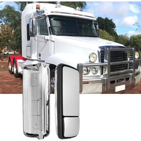 Freightliner Century Mirror Chrome with Heating Door Mirror Pair Set Left Driver and Right Passenger Side Fit for 1996-2010 Freightliner Century Columbia Trucks