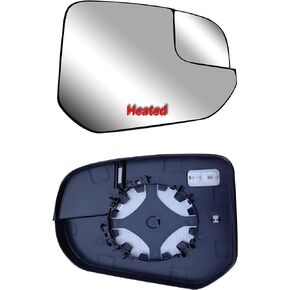 Passenger Right Side Replacement Mirror Glasses Small Housing With Heated And Plate Fit Ford Transit Connect XL,XLT and TITANIUM From 2014-onward