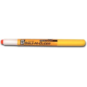 G.T. Luscombe Company, Inc. Accu-Gel Bible Highlighter, Bible Study, No Bleed Solid Gel, No Smearing or Fading, Long Lasting, Bright Translucent Color Dry Marker, Orange
