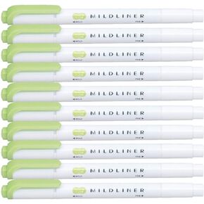 Highlighter pen markers, Mild Green (WKT7-MG) x10