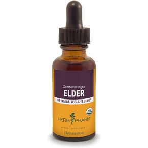 Herb Pharm Certified Organic Elder Liquid Extract - 1 Ounce