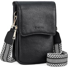 CHOLISS هاتف محمول Crossbody محفظة صغيرة عبر الجسم حقيبة للمرأة محفظة سفر جلدية حقائب كتف مع فتحات للبطاقات