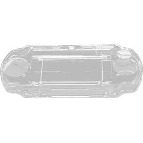 Protector Clear Travel Carry Hard Cover Case Shell for PSP 2000 3000, Protective Case Stylish Shockproof Transparent Shell with Movie Bracket for PSP