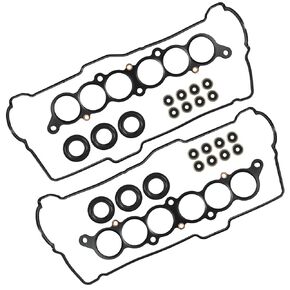 Engine Cylinder Valve Cover Gasket Set with Seals & Gaskets Compatible with 1996-2002 Toyota 4Runner 1995-1998 T100 1995-2004 Tacoma 2000-2004 Tundra 3.4L V6 Replace# VC203 VS50422R MS 95899