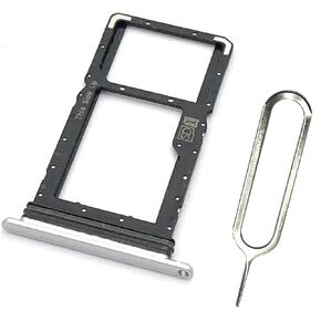 for Celero 5G Phone SIM Card Tray+Micro SD Card Tray Holder Slot Silver