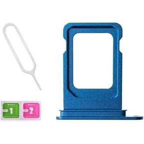 Single SIM Card Tray Slot Holder Replacement for iPhone 13 Mini 5.4 inch with Waterproof Rubber Ring and Sim Card Tray Open Eject Pin(All Carriers) (Black)