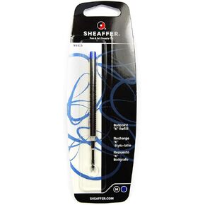 Sheaffer Ballpoint Refill K Style - Blue Medium - Blister Card