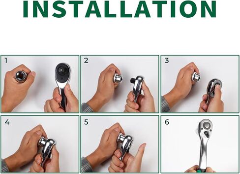 46 قطعة 1/4 بوصة مجموعة مفاتيح ربط بسقاطة مع مجموعة مقابس لقمة، شريط تمديد Gimbal شريط منزلق مجموعة مقابس تمديد لإصلاح السيارات والاستخدام المنزلي in Kuwait