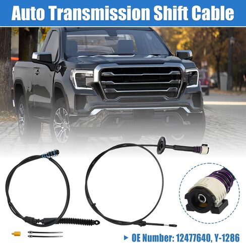 X AUTOHAUX كابل ناقل الحركة الأوتوماتيكي لسيارة شيفروليه سيلفرادو 1500 2500 3500 لسيارة GMC Sierra Auto Trans Control Lever Cable Assembly Range Select Lever Kit 12477640 in Saudi Arabia