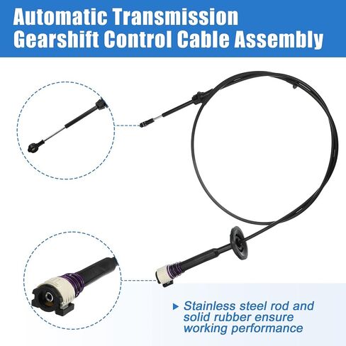 X AUTOHAUX كابل ناقل الحركة الأوتوماتيكي لسيارة شيفروليه سيلفرادو 1500 2500 3500 لسيارة GMC Sierra Auto Trans Control Lever Cable Assembly Range Select Lever Kit 12477640 in Saudi Arabia