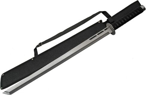 SZCO Supplies 29" Cord Wrapped Ninja Sword with Sheath Black in Saudi Arabia